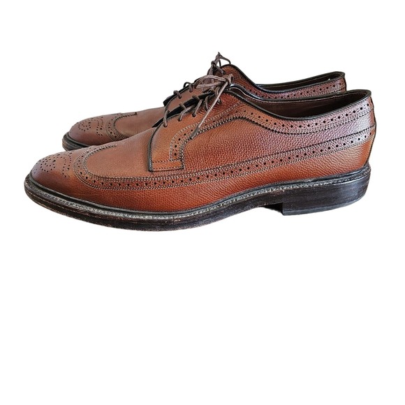 Allen Edmonds MacNeil Wingtip Oxford Shoes 9157 Men\'s Size 12A Brown W/ Bags EUC main image 10